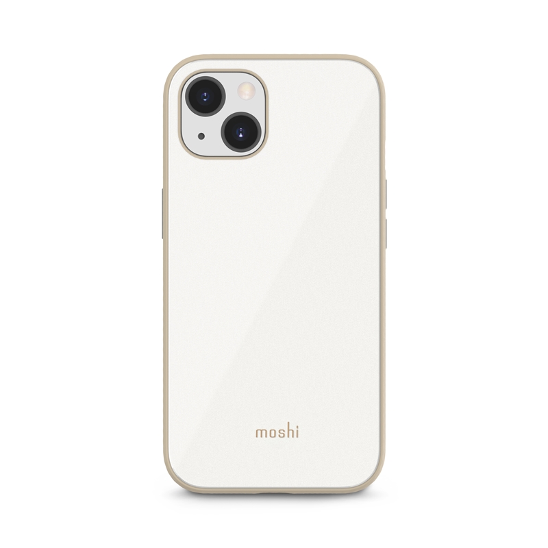 iPhone 13 Moshi iGlaze prémium hibrid tok Pearl White
