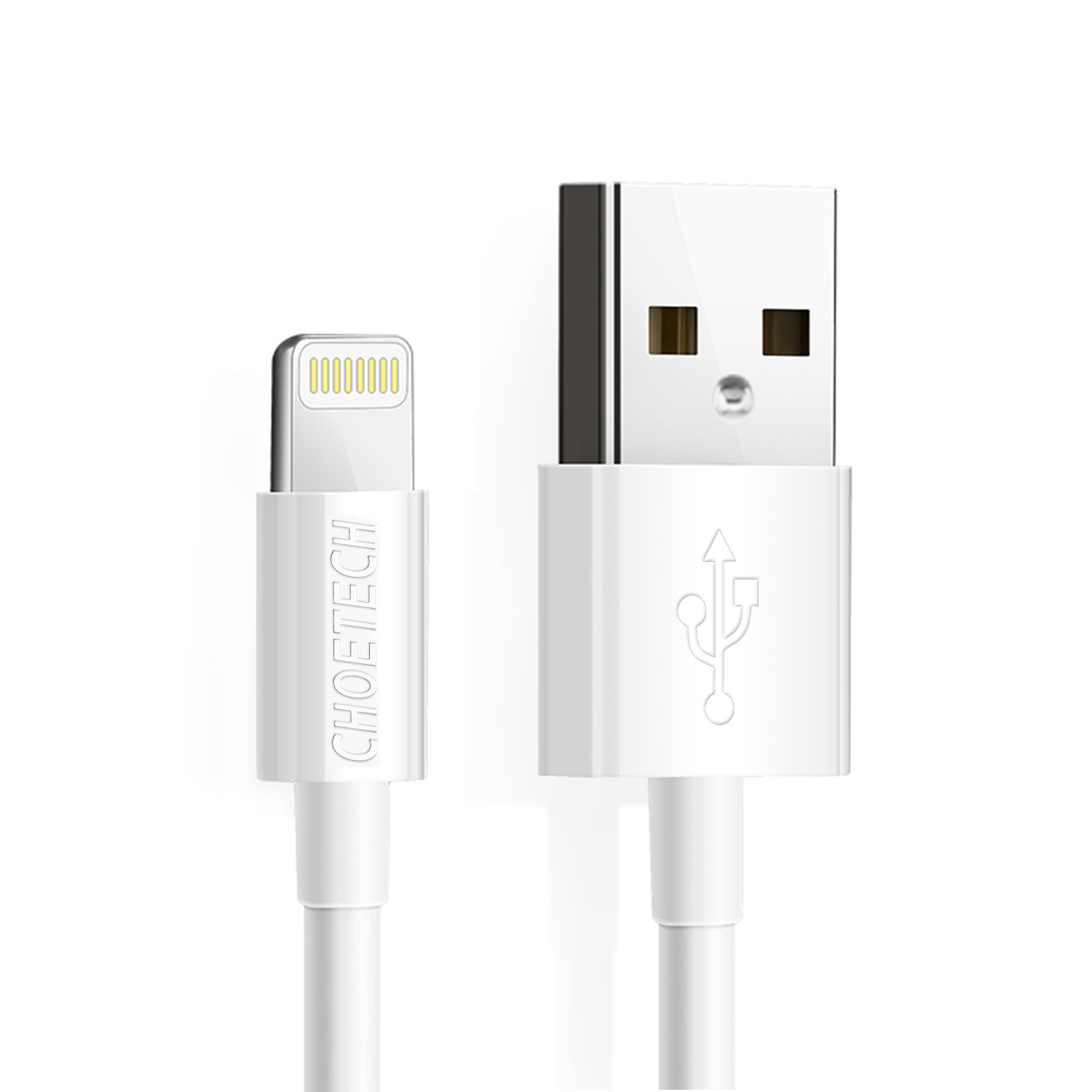 Choetech MFI USB - Lightning töltő kábel 1.2m white