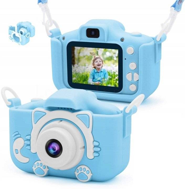 Digitális fényképezőgép gyerekeknek 1080p x5 kék
