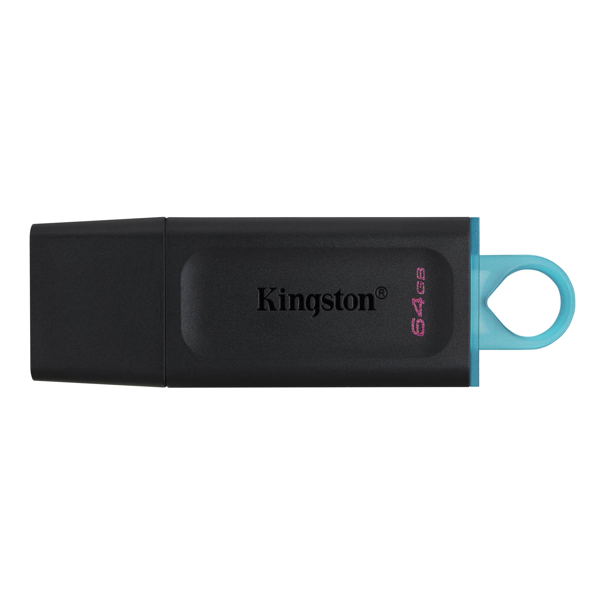 Kingston Datatraveler Exodia 64Gb, USB 3.2 Pendrive, Fekete - Kék (DTX/64GB)