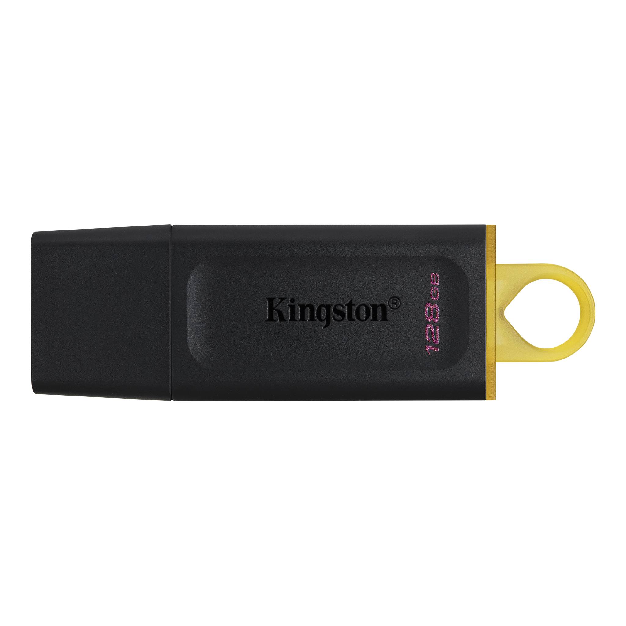 Kingston Datatraveler Exodia 128Gb, USB 3.2 Pendrive, Fekete - Sárga (DTX/128GB)