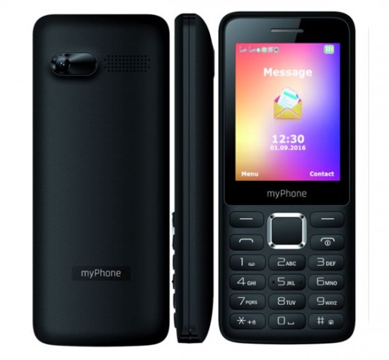 MyPhone 6310 Mobiltelefon, Dual Sim, Fekete