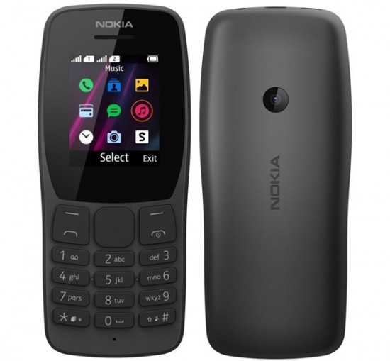Nokia 110 Dual SIM Mobiltelefon Fekete + Telenor Hello Expressz SIM