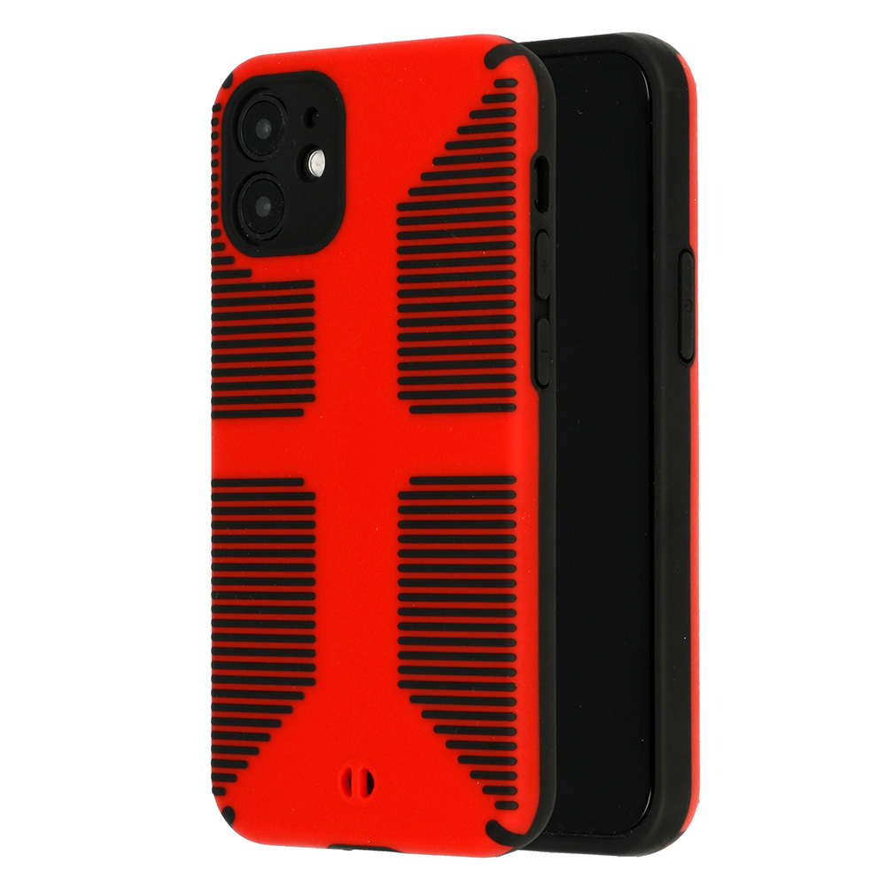 iPhone 12 Tel Protect Grip tok piros