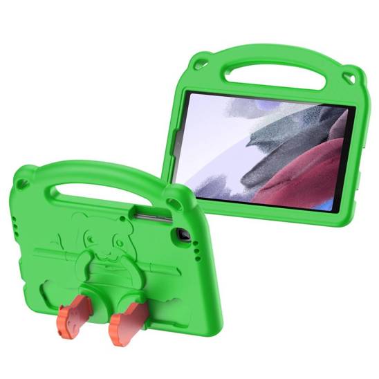 Apple iPad Air 4 / iPad Pro 11 (2018/2020/2021) Dux Ducis Panda Szilikon tok gyerekeknek zöld