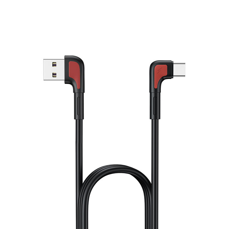 Remax Zenax USB - USB Type-C 5A kábel döntött fejjel 1m fekete