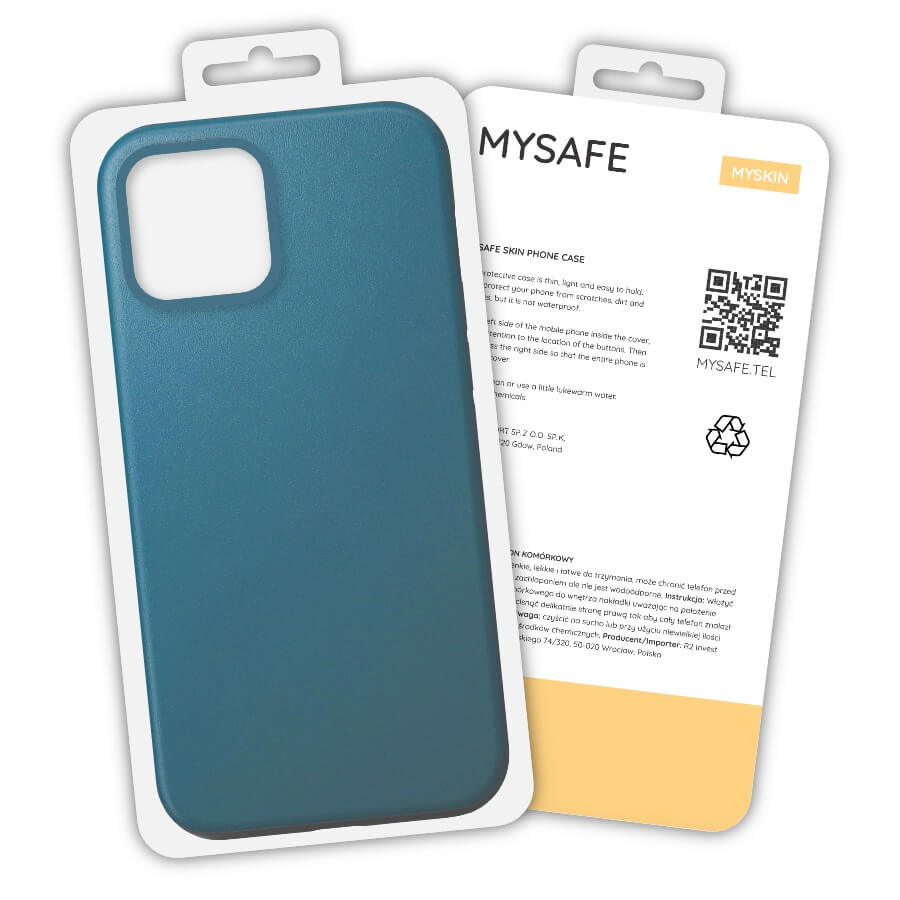 iPhone XR MySafe Skin tok kék