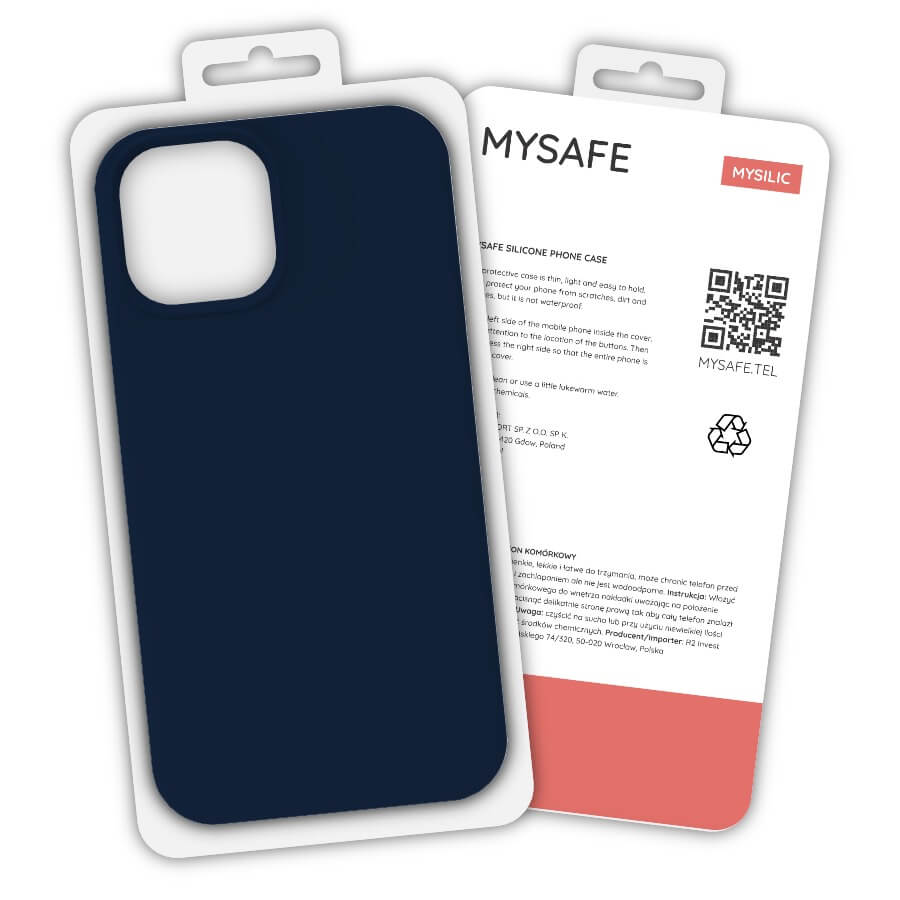 iPhone 13 Mini MySafe Silicone tok sötétkék