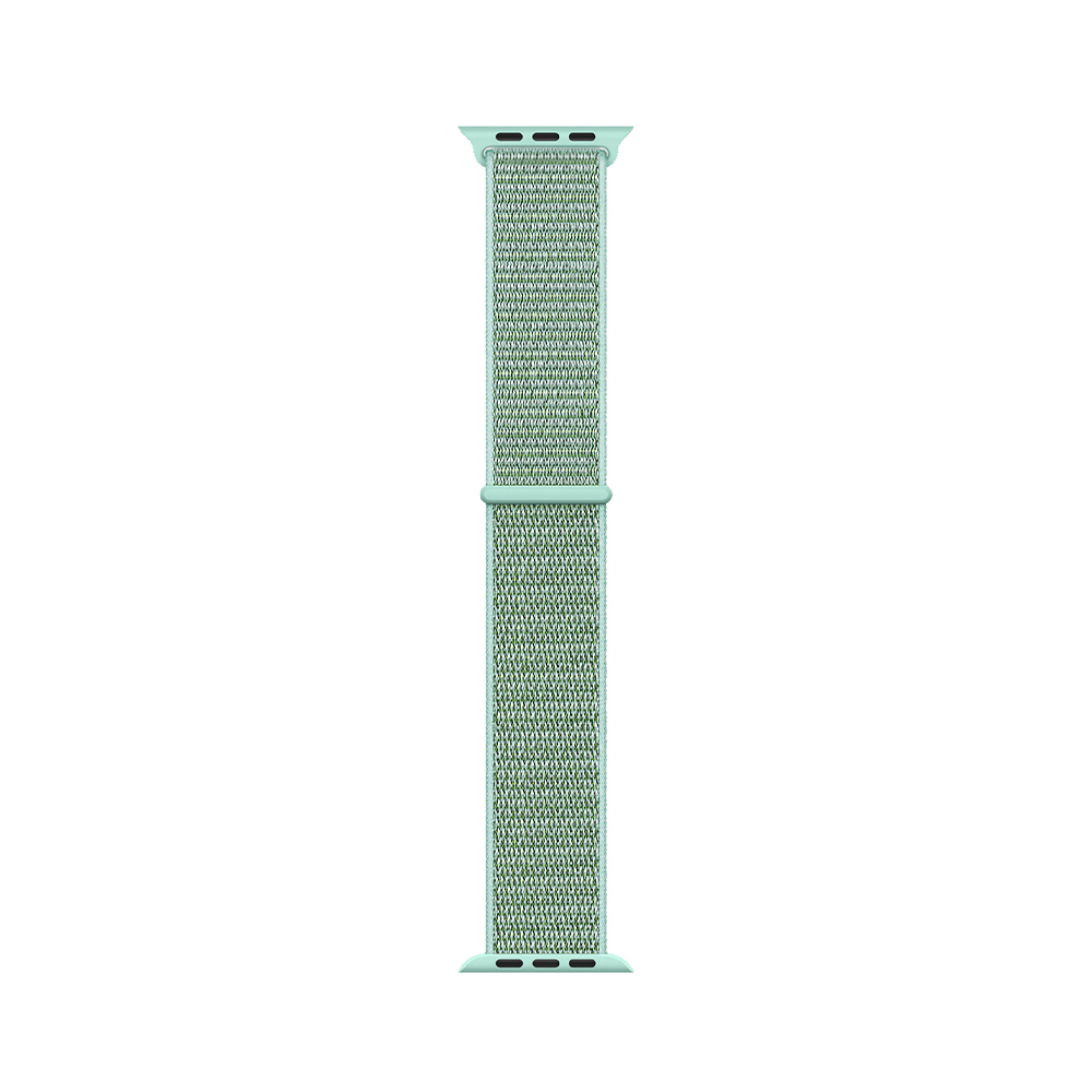Apple Watch 4/5/6/7/SE (38/40/41mm) nylon óraszíj tengerzöld színű Alphajack
