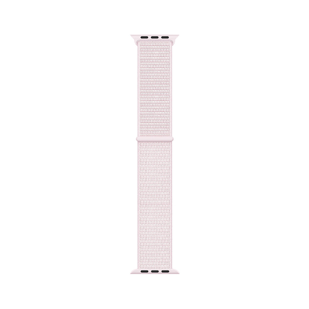 Apple Watch 4/5/6/7/8/SE/Ultra (42/44/45/49mm) nylon óraszíj gyöngy rózsaszín színű Alphajack