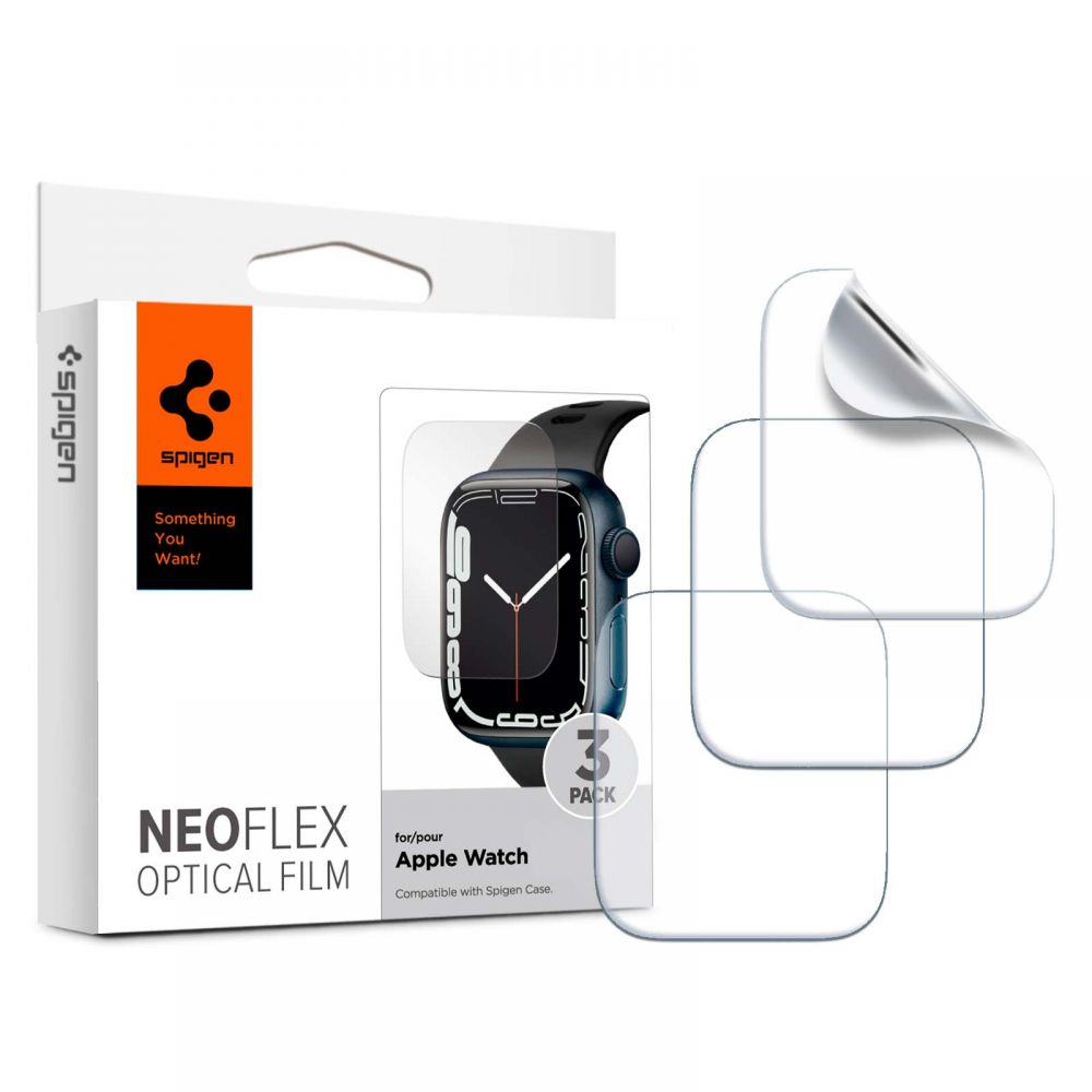 Apple Watch 7 (45mm) Spigen Neo Flex kijelzővédő hydrogel fólia 3 db