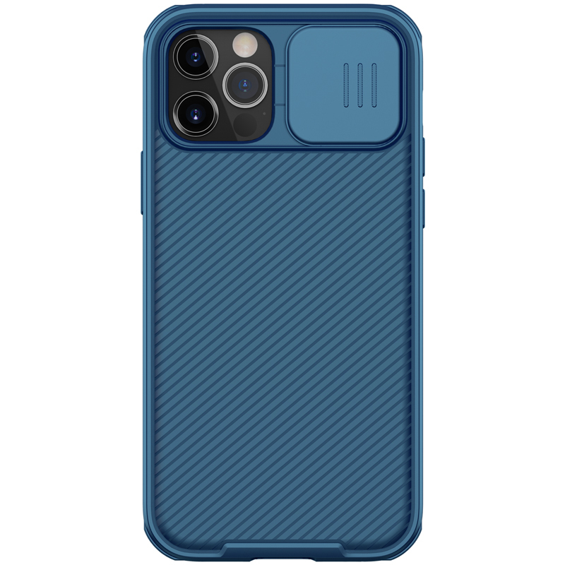 iPhone 12/ 12 Pro Nillkin CamShield Pro Magnetic tok kék