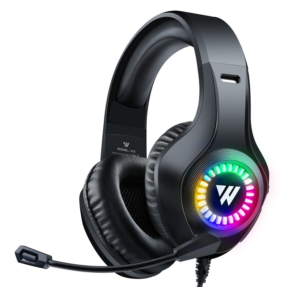 Wintory M3 Gamer fejhallgató 3D Stereo hangzással és mikrofonnal fekete