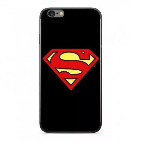 iPhone X / XS DC szilikon tok Superman logóval fekete