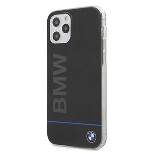 iPhone 12/12 Pro BMW Signature tok nyomtatott logóval fekete (BMHCP12MPCUBBK)