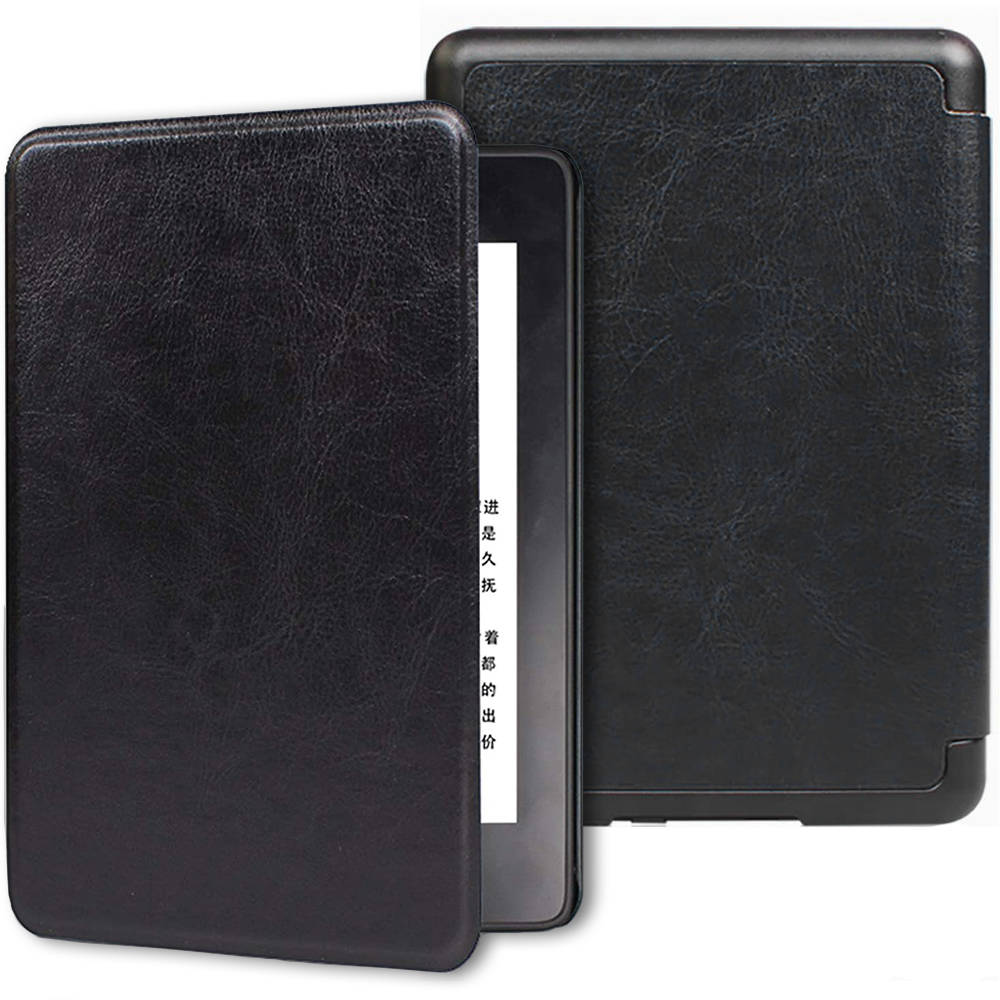 Amazon Kindle Paperwhite 3 / 2 / 1 Leatherette Book tok fekete