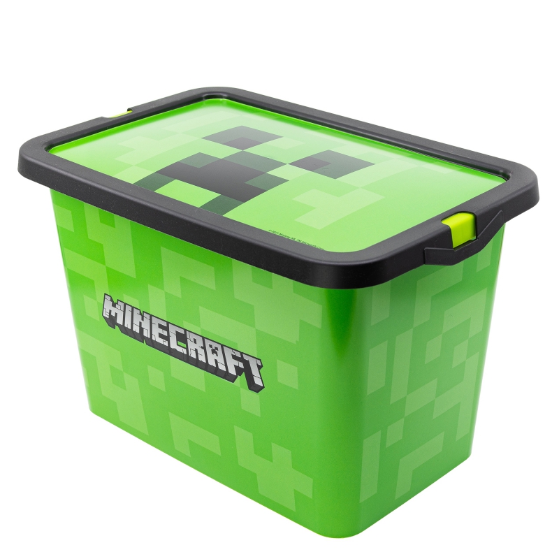 13 literes Minecraft mintájú játék tároló doboz
