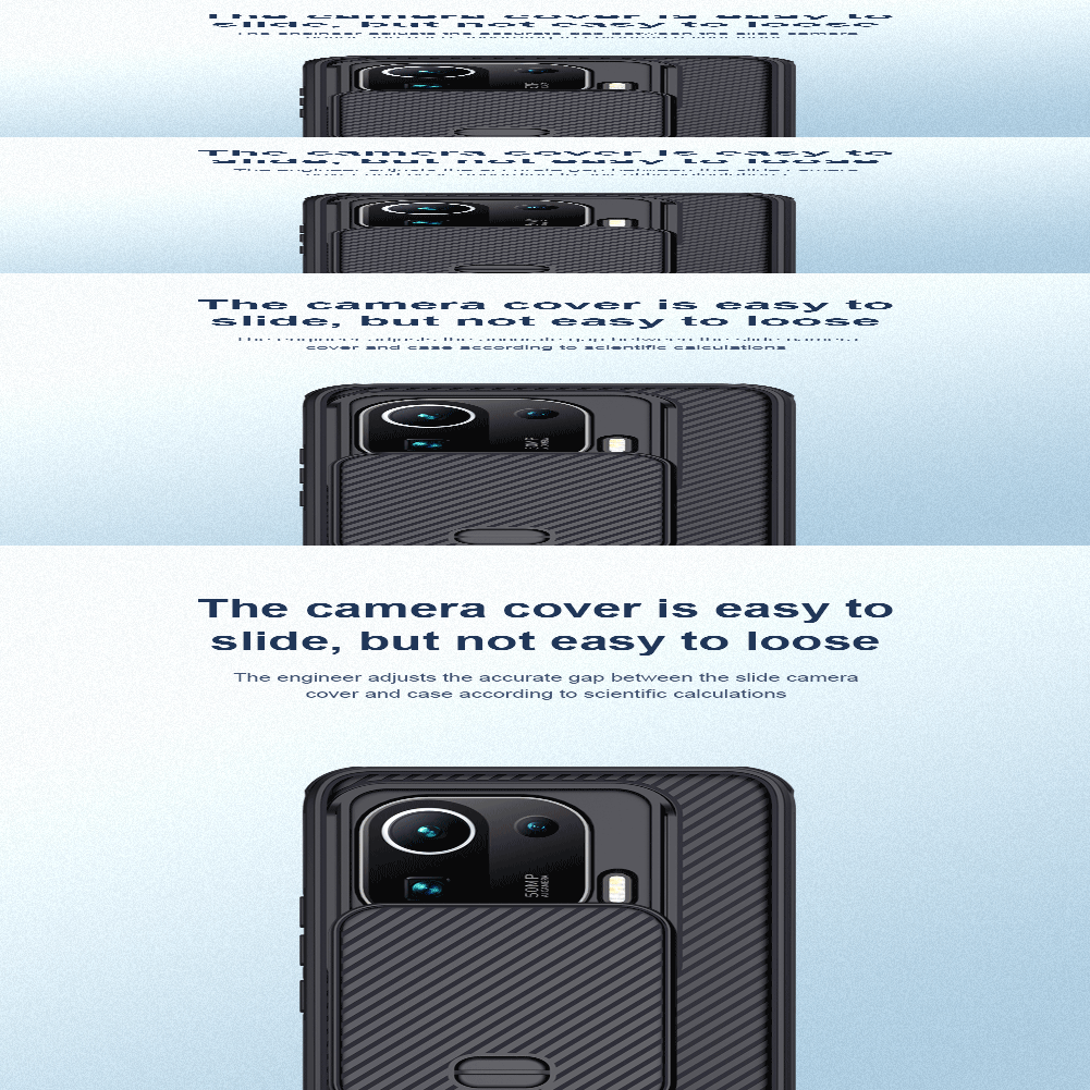 Xiaomi Mi 11 Pro Nillkin CamShield Pro tok fekete - 13