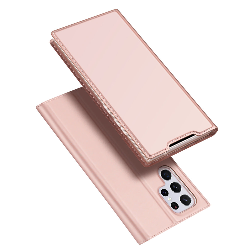 Samsung Galaxy S22 Ultra Dux Ducis Skinpro fliptok rózsaszín