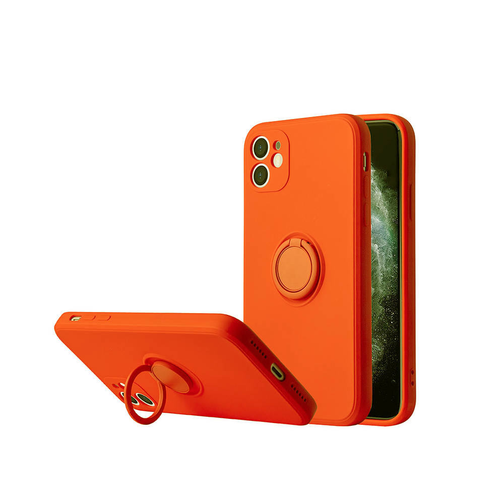 iPhone 13 Vennus Silicone Ring tok narancssárga