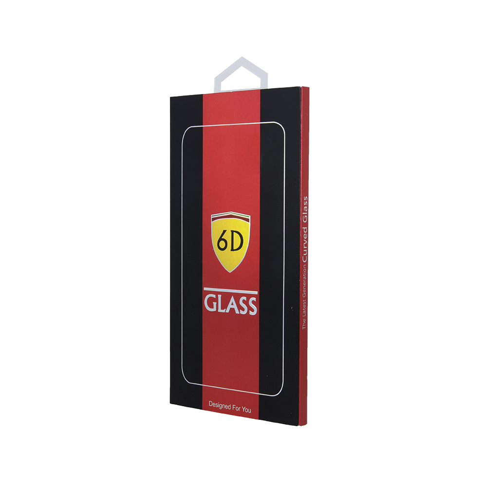 iPhone 13 Pro Max/14 Plus kijelzővédő 6D üvegfólia fekete kerettel