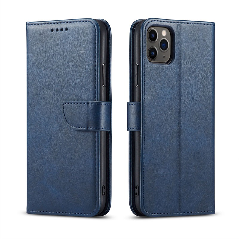 Xiaomi 13 Lite mágneses PU bőr fliptok kártyatartóval kék Alphajack