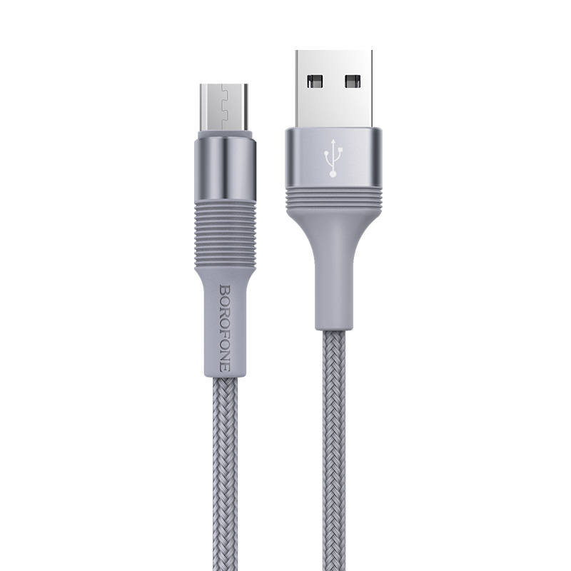 Borofone BX21 Outstanding USB - Micro USB 1.4A 1m szürke