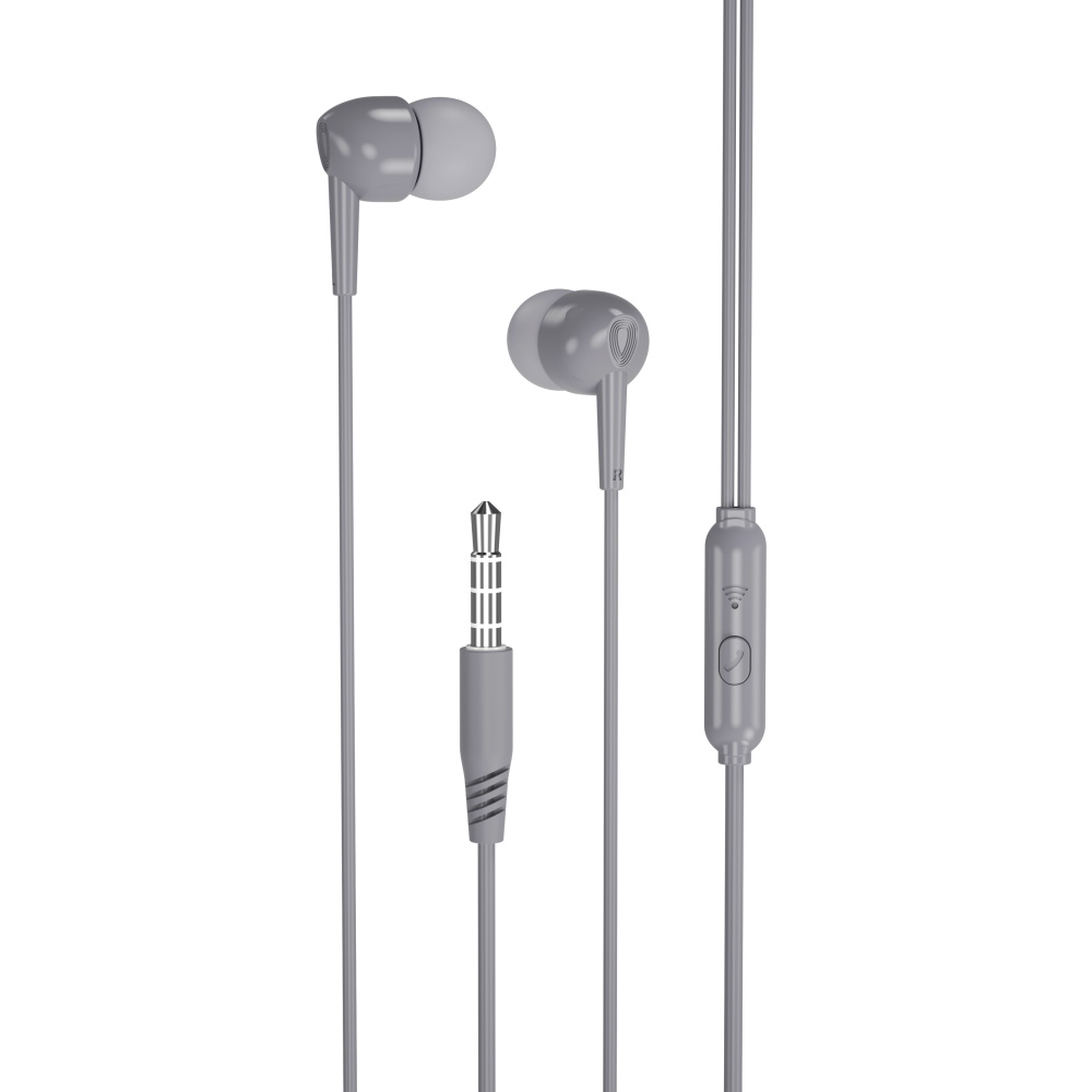 XO Vezetékes fülhallgató EP37 jack 3.5mm szürke