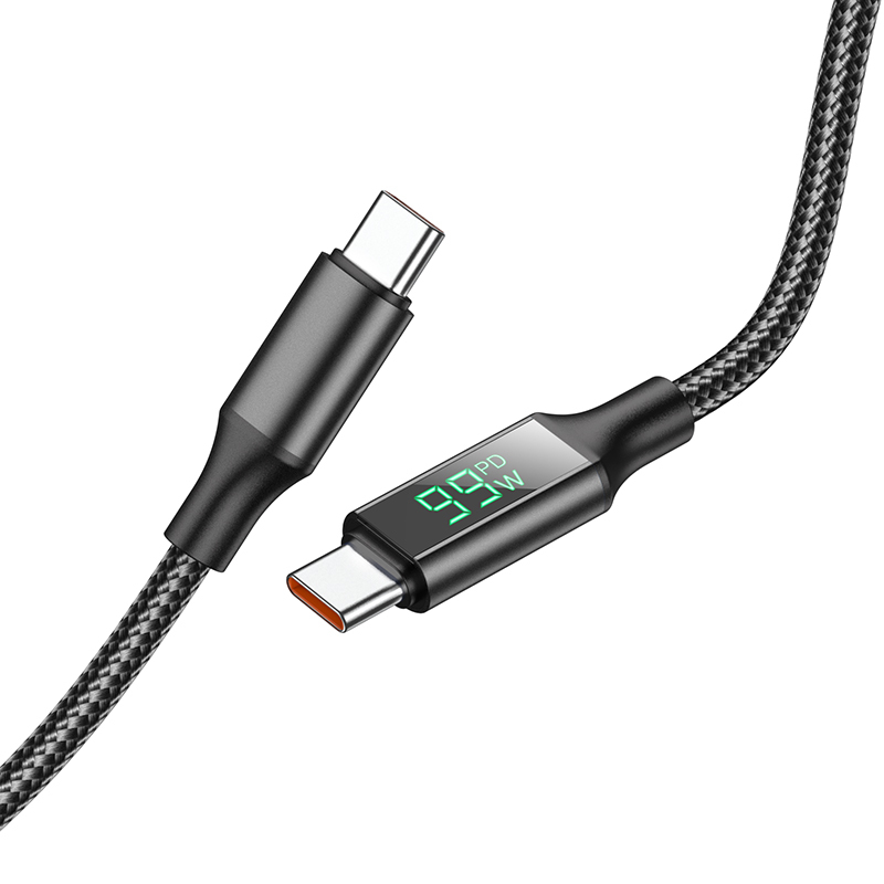 Borofone BU32 Exclusive USB Type-C - USB Type-C kábel PD 100W 3A 1,2m fekete