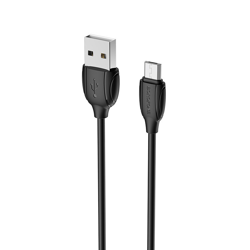 Borofone BX19 Benefit USB - Micro USB kábel 2.4A 1m fekete