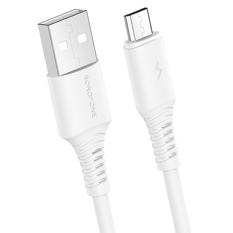 Borofone BX47 Coolway USB - Micro USB 2.4A kábel 1m fehér