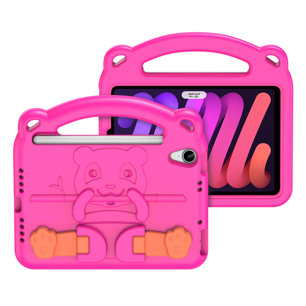 Apple iPad mini 6 2021 Dux Ducis Panda Szilikon tok gyerekeknek rózsaszín