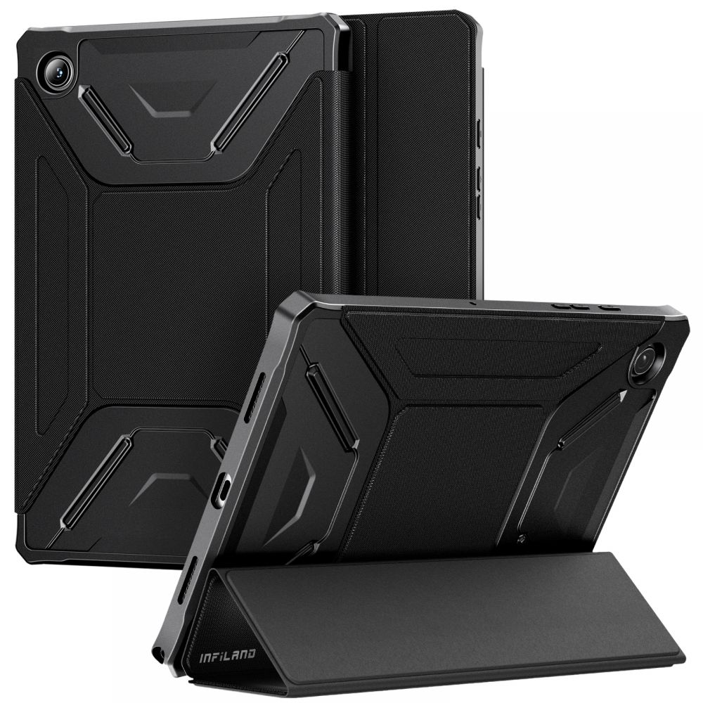 Samsung Tab A8 10.5 X200 / X205 Infiland Rugged Folio Tok Fekete