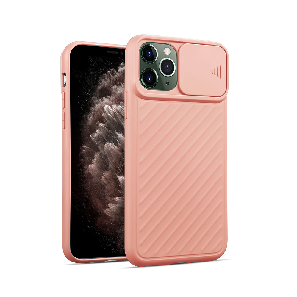 iPhone 7/8/SE 2020/2022 TPU tok kameralencse védővel rózsaszín Alphajack