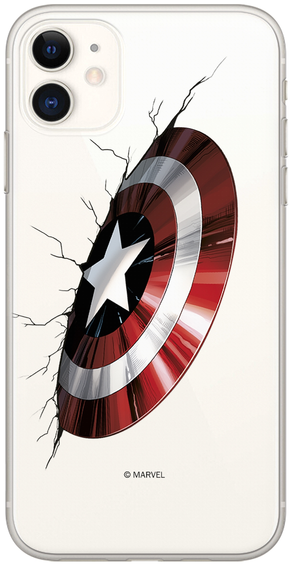 iPhone Xr Marvel Amerika kapitány tok átlátszó