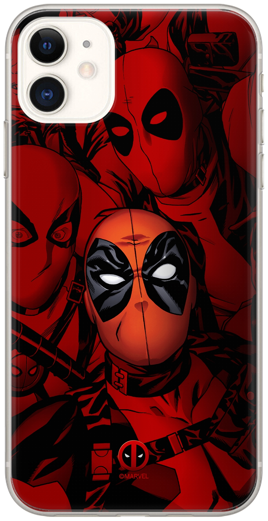 Samsung S22+ Plus Marvel Deadpool tok piros