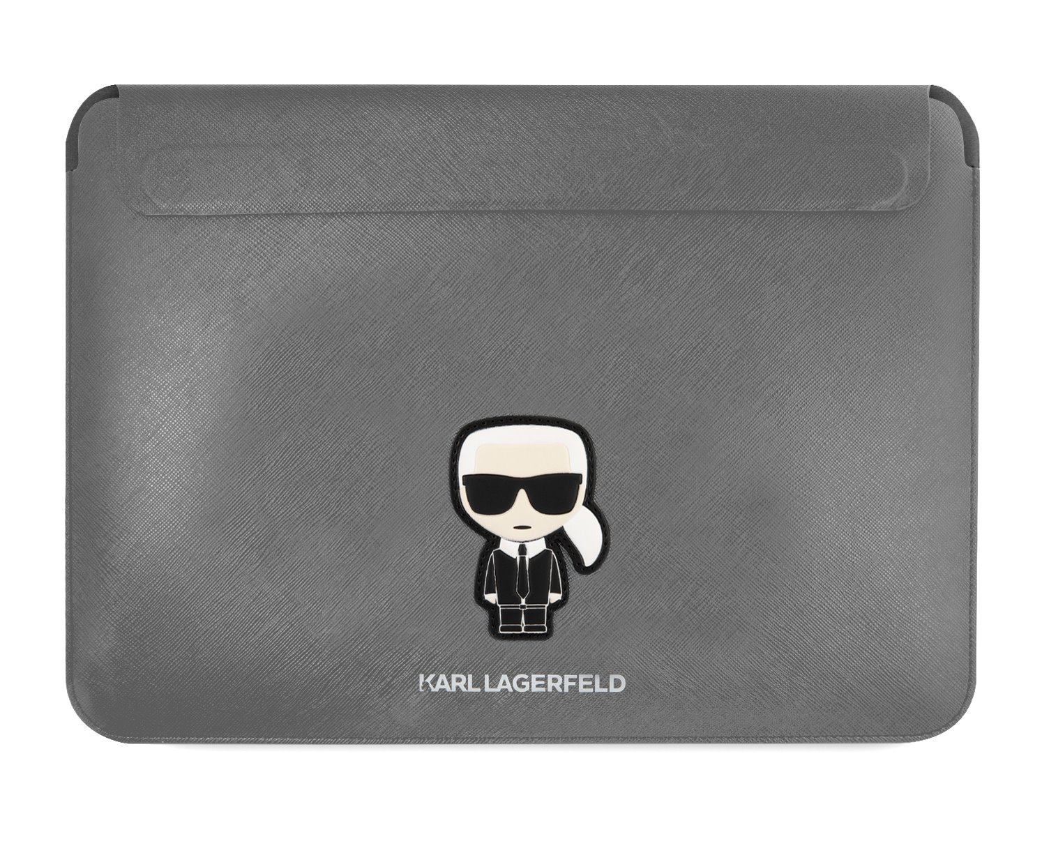 Karl Lagerfeld Saffiano Ikonik Sleeve macbook tok 16'' ezüst (KLCS16PISFG)