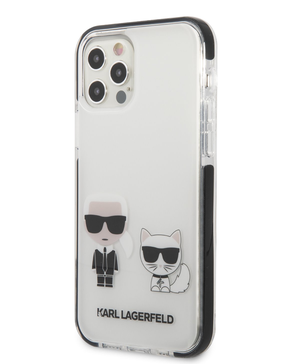 iPhone 12 / 12 Pro Karl Lagerfeld TPE tok fehér (KLHCP12MTPEKCW)