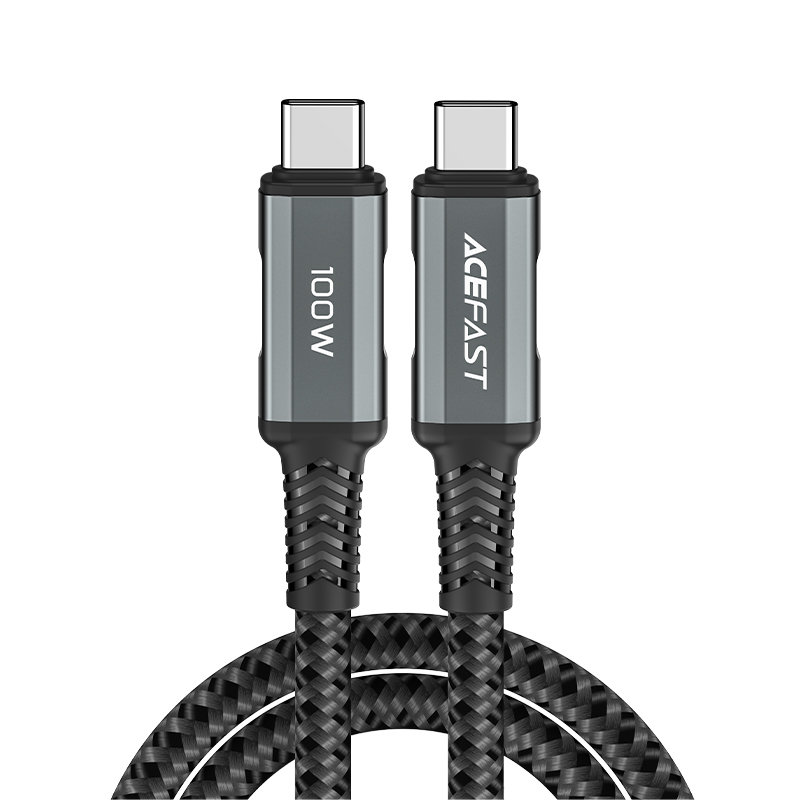 Acefast C4-03  kábel USB Type C - USB Type C 2m 100W (20V / 5A) szürke