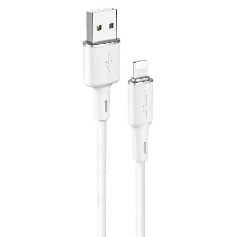 Acefast C2-02 MFI USB - Lightning kábel 1,2 m 2,4 A fehér