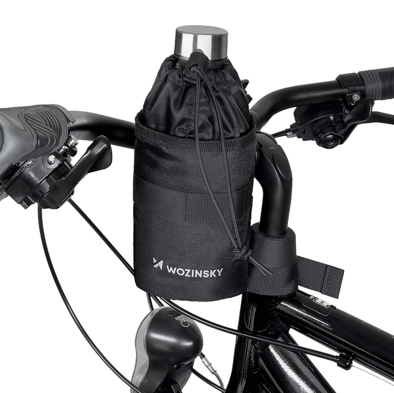 Wozinsky kerékpáros termál vizes palack / palacktáska fekete (WBB35BK)