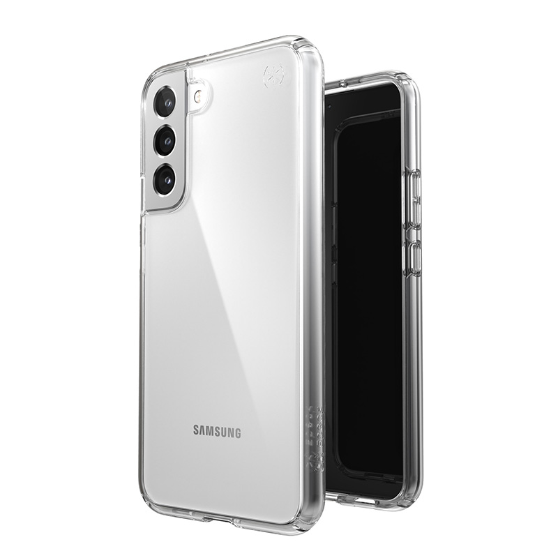 Samsung Galaxy S22 Speck Presidio Perfect-Clear tok Microban bevonattal áttetsző