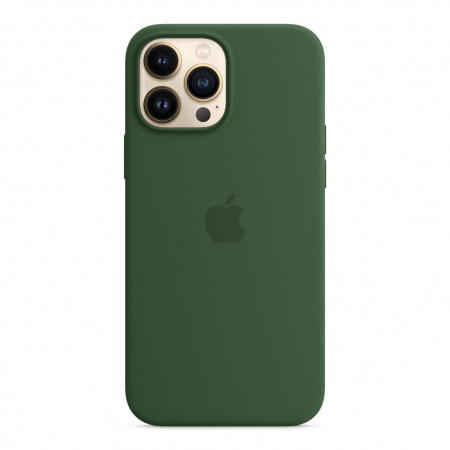 Apple iPhone 13 Pro Max mm2p3zm/a gyári rétzöld Szilikon tok MagSafe Clover (Seasonal Fall 2021)