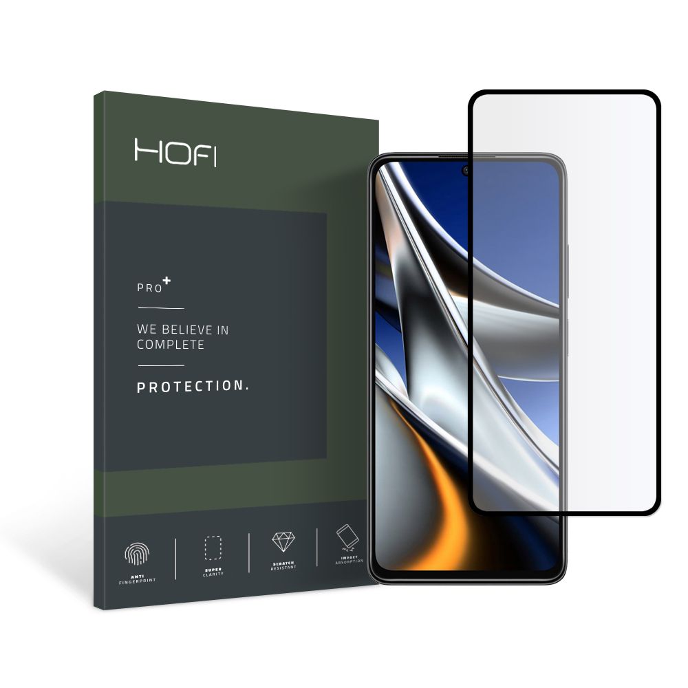 Xiaomi Poco X4 Pro 5G Hofi Glass Pro+ Hybrid temperált üvegfólia fekete