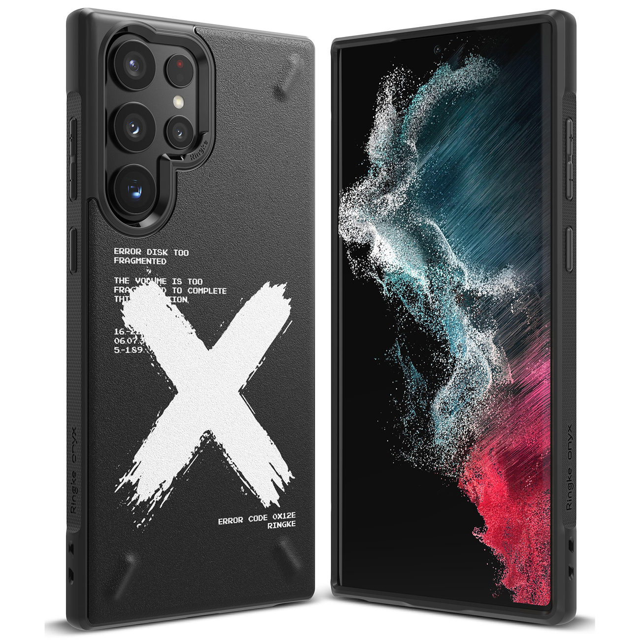Samsung S22 Ultra Ringke Onyx Design tok fekete X