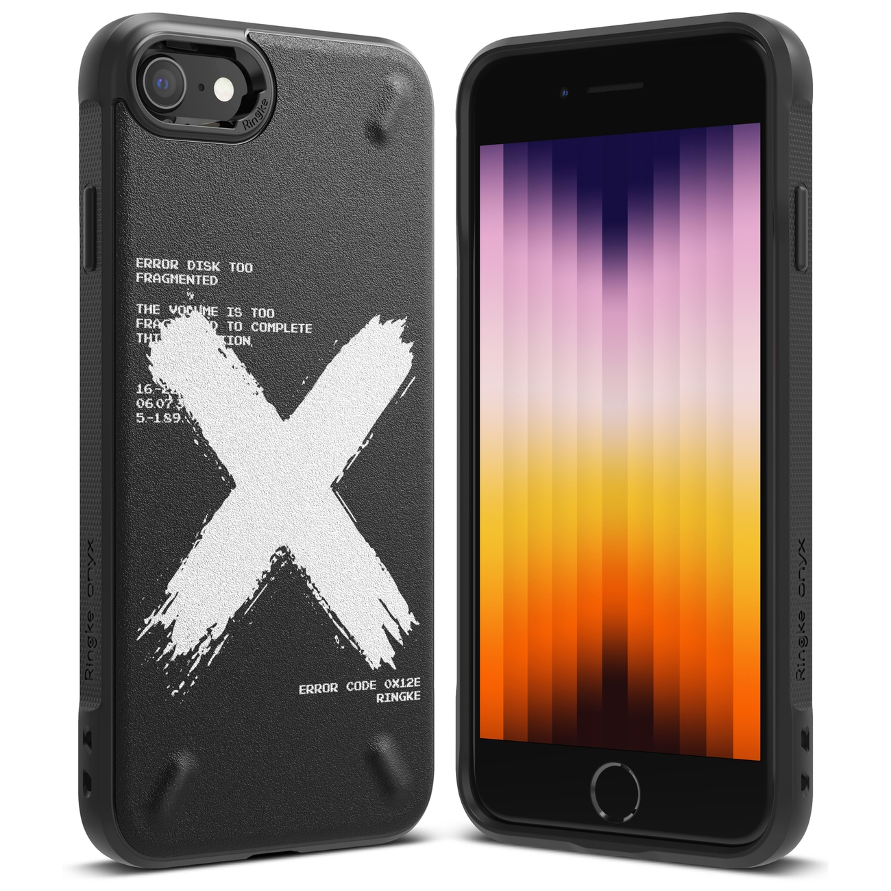 iPhone SE 2022 / SE 2020 / iPhone 8 / iPhone 7 Ringke Onyx Design tok fekete X