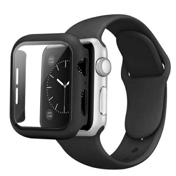 Apple Watch 38/40/41 mm Beline Silicone óraszíj + tok fekete
