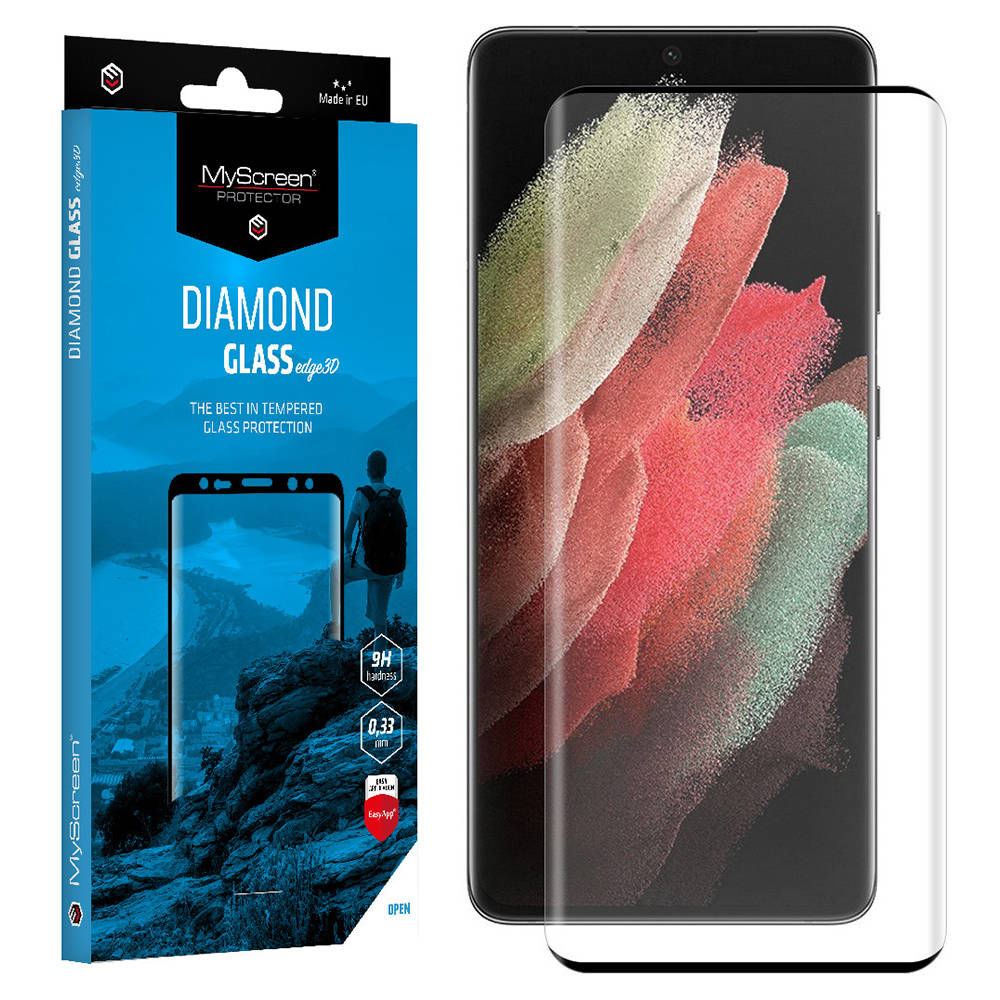 Xiaomi 12 Pro MyScreen Diamond 3D kijelzővédő üvegfólia fekete
