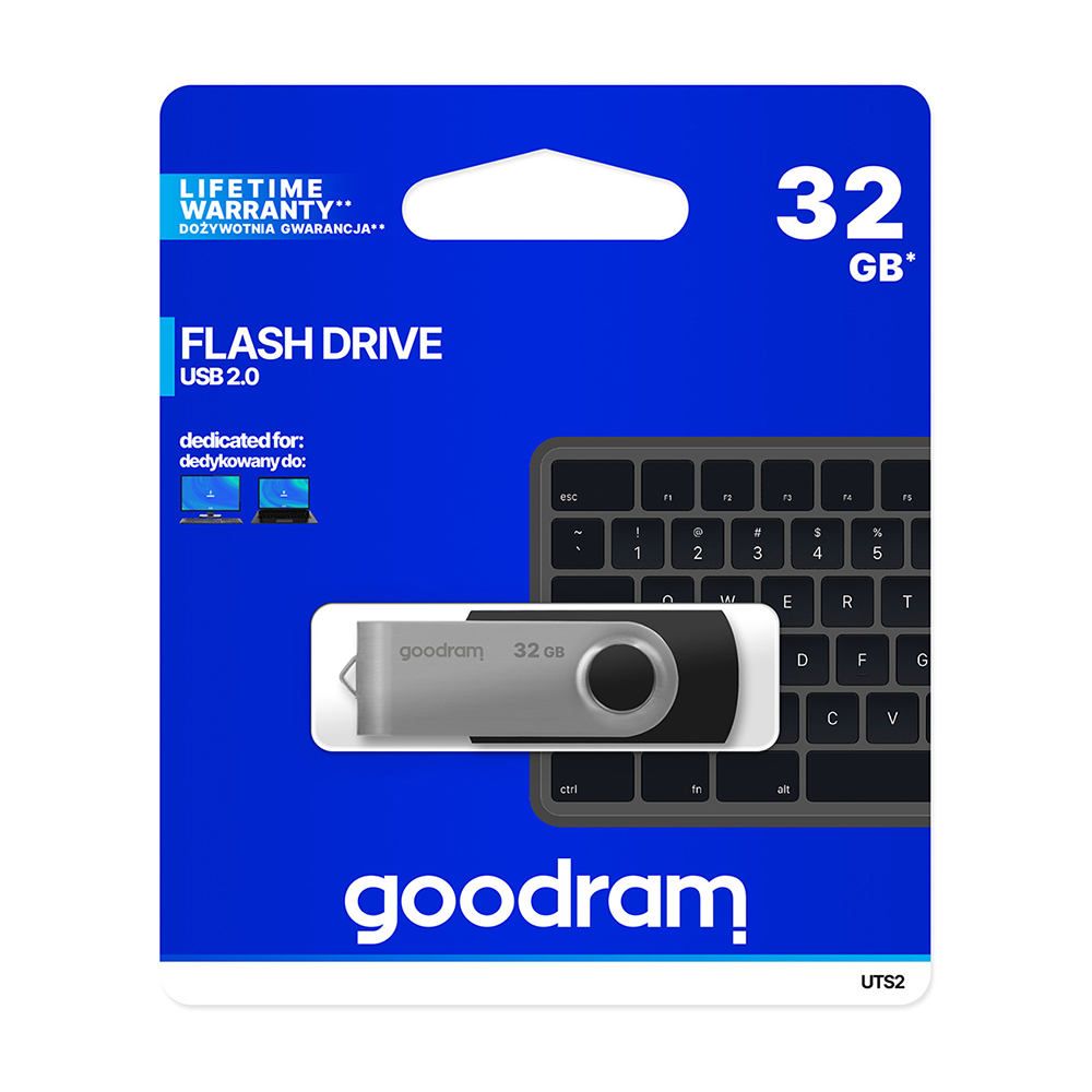 Goodram pendrive 32 GB USB 2.0 Twister fekete
