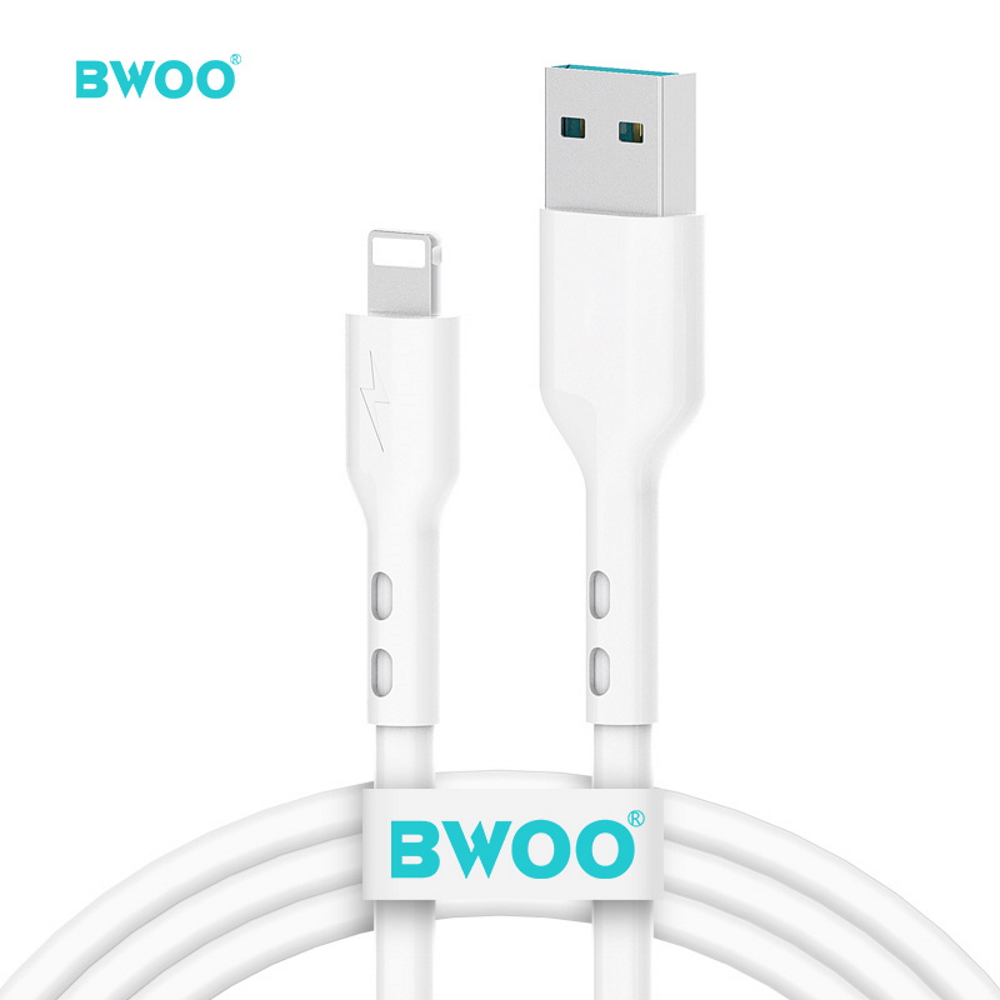 BWOO X172L USB - Lightning kábel 1,0m 3A fehér